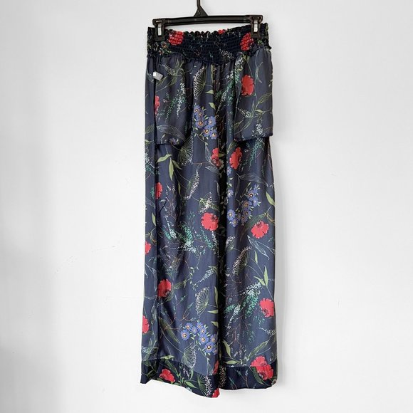 🎈HOST PICK🎈NEW! Aerie Satin Multibotanical Navy Pajama, PJ pants, Size S - Picture 8 of 13